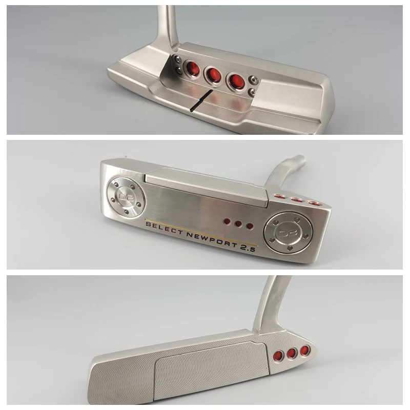 

2018 NEWPORT 2.5 Red Paint Golf Putter Clubs Edition 33/34/35inch Grip Optional Colour With Head Cover