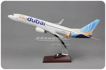 

40cm Resin B737-800 Dubai Airlines Airplane Model FlyDubai Boeing 737 A6-FDA Aircraft Airways Airbus Model Aviation Scale 1:100