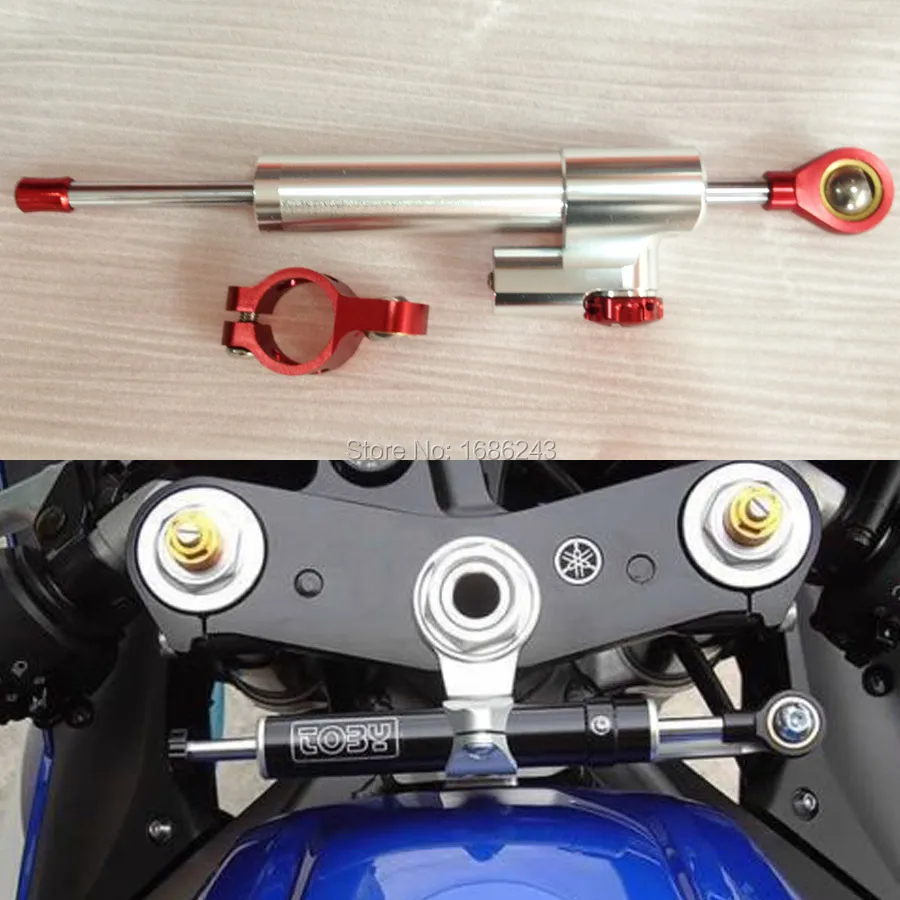 Motorcycle Adjustable Steering Damper Stabilizer For Honda Yamaha