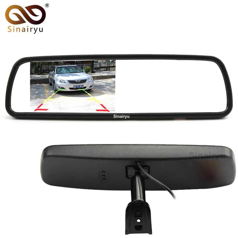 

Brand New 4.3" TFT-LCD Special Rear View Mirror Car Monitor with Bracket, Car Video Monitors Assistance