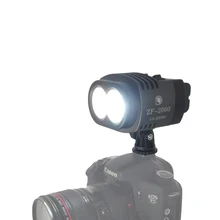 20 w 2000lm videocámara cámara cree studio luz de vídeo led bi-color y regulable lámpara + batería + cargador para canon nikon sony dslr
