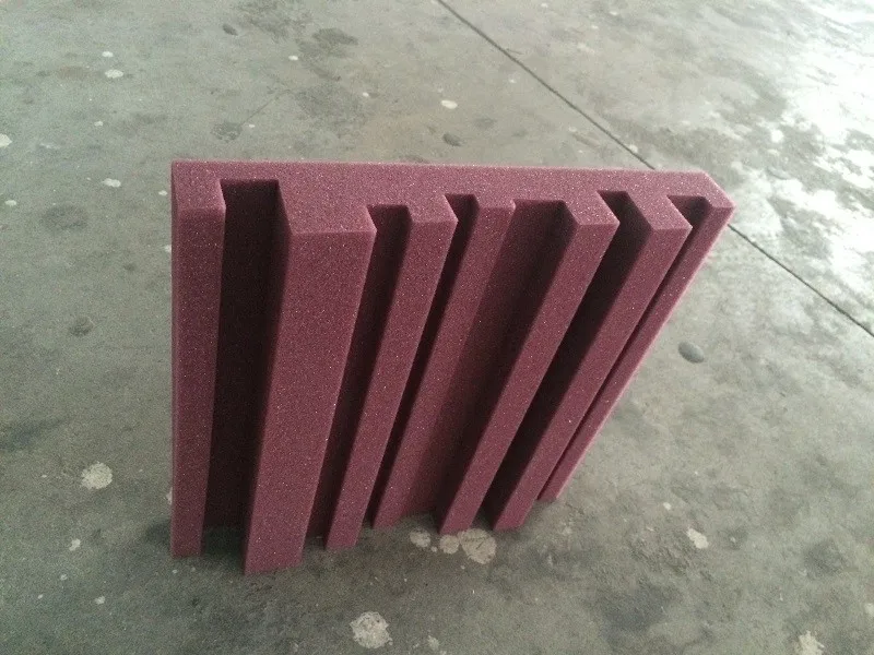 Акустические диффузорные панели Metro Burgundy Spong 30X30X5CM Звукоизоляционная студийная пена