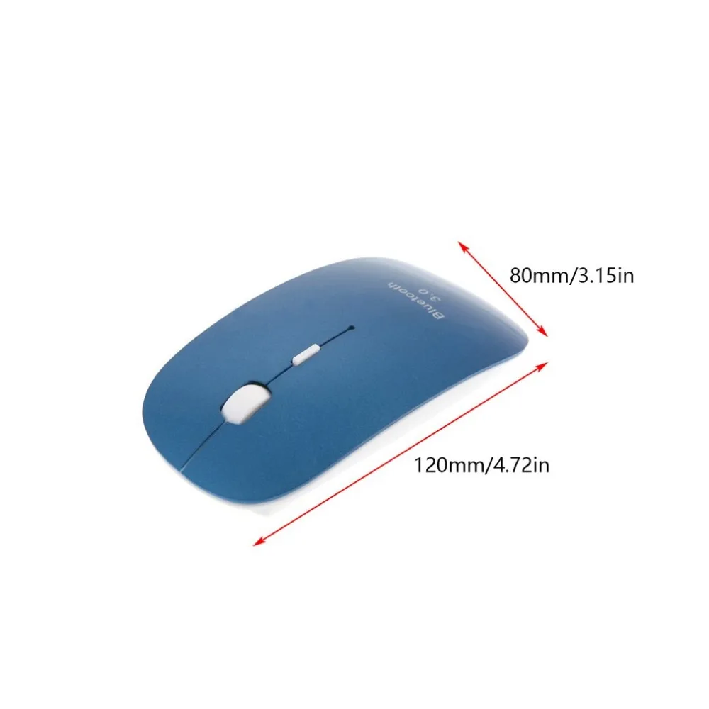 Ультратонкая Беспроводная оптическая мышь с Bluetooth 3,0, универсальная эргономичная игровая мышь для дома и офиса, для ноутбука, компьютера, ПК