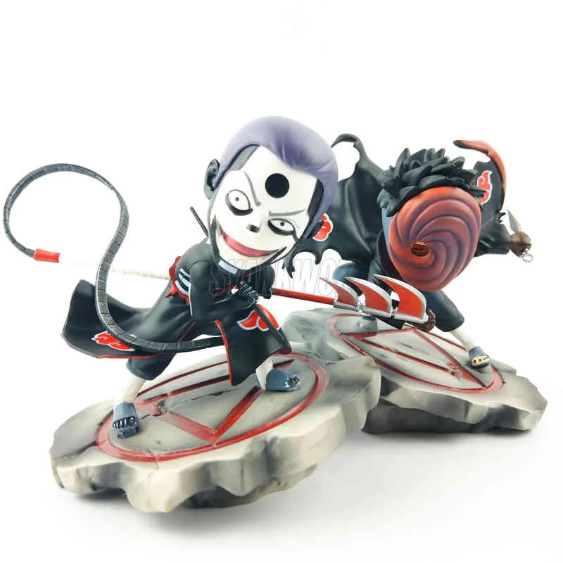 Аниме Uzumaki Naruto Akatsuki PVC Zero Uchiha Obito Madara UCHIWA Tobi Hidan Коллекционная модель игрушки 16