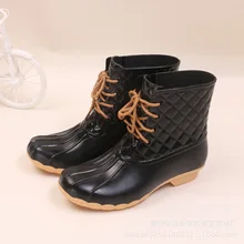 2017 New Women Shoes Fashion Waterproof Rain Women Boots Duck Boots Thigh high boots Ankle Boots for Women Warm Winter