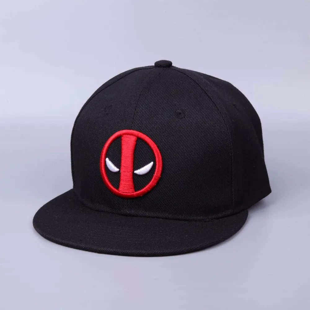 

2016 Comic Marvel Deadpool hat Snapback bone Halloween Costumes Aba Reta Cotton Baseball for Men Women Sports Hip Hop Cap