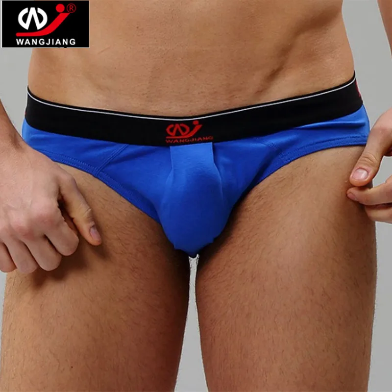 Men Sexy Cotton Underwear Men  U convex Pouch Brief Underwear Men Stretch Breathable Briefs 1piece