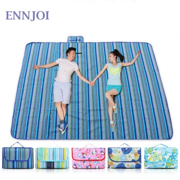 

2*2M Picnic Camping Mat Waterproof Outdoor Beach Camping Mat Multiplayer Baby Climb Folding Camping Hiking Mattress