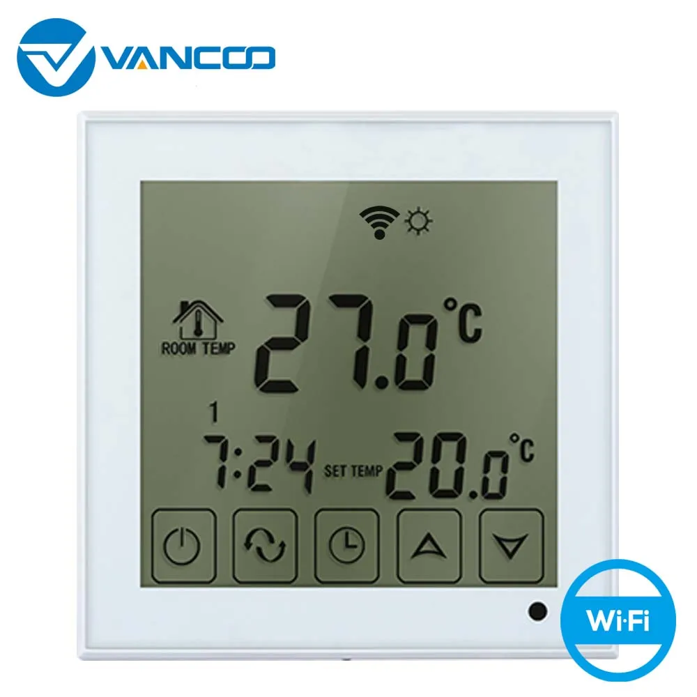 Vancoo wifi терморегулятор Термостат для подогрева пола ЭЛЕКТРИЧЕСКИЙ КОМНАТНЫЙ теплый температурный контроллер двойной датчик зонды