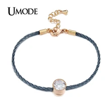 UMODE/бренд новая тенденция браслет для дам золото Цвет Rope Chain, Браслеты Для женщин модные ювелирные украшения Pulseira Masculina подарок AUB0088