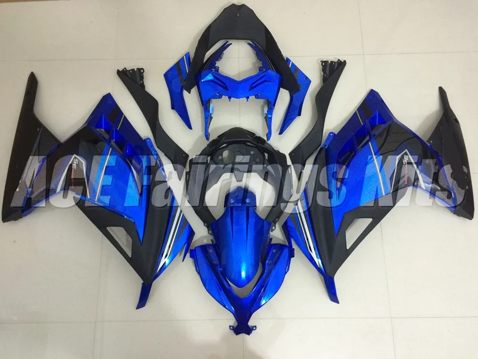 

New Injection Abs Fairing Kit Fit for kawasaki EX300 2013 2014 2015 Ninja300 13 14 15 EX 300 Bodywork set nice blue black