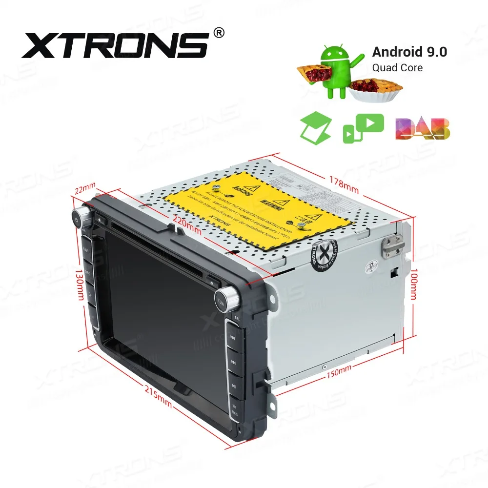 XTRONS 8 &quotAndroid 9 0 автомобильный стерео dvd плеер для Volkswagen Golf Passat Touran Tiguan Sharan Magotan Skoda