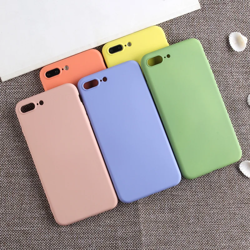 

Phone Cases For iPhone 7 8 Plus XR XS Max 6 6s Original Liquid Back Covers For iPhone X 6 6s Plus Soft TPU Silicone Coques Funda