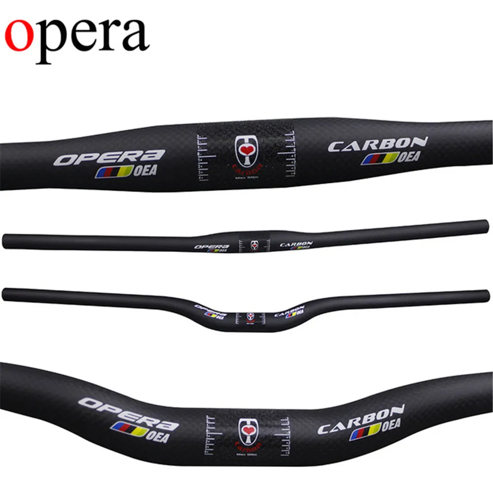 

brand opera carbon fiber bicycle handlebar matte mountain bike carbon handlebar 600mm - 760mm mtb bicycle parts