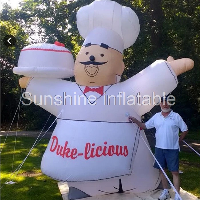 

Giant inflatable baker model for bakery fair event advertising