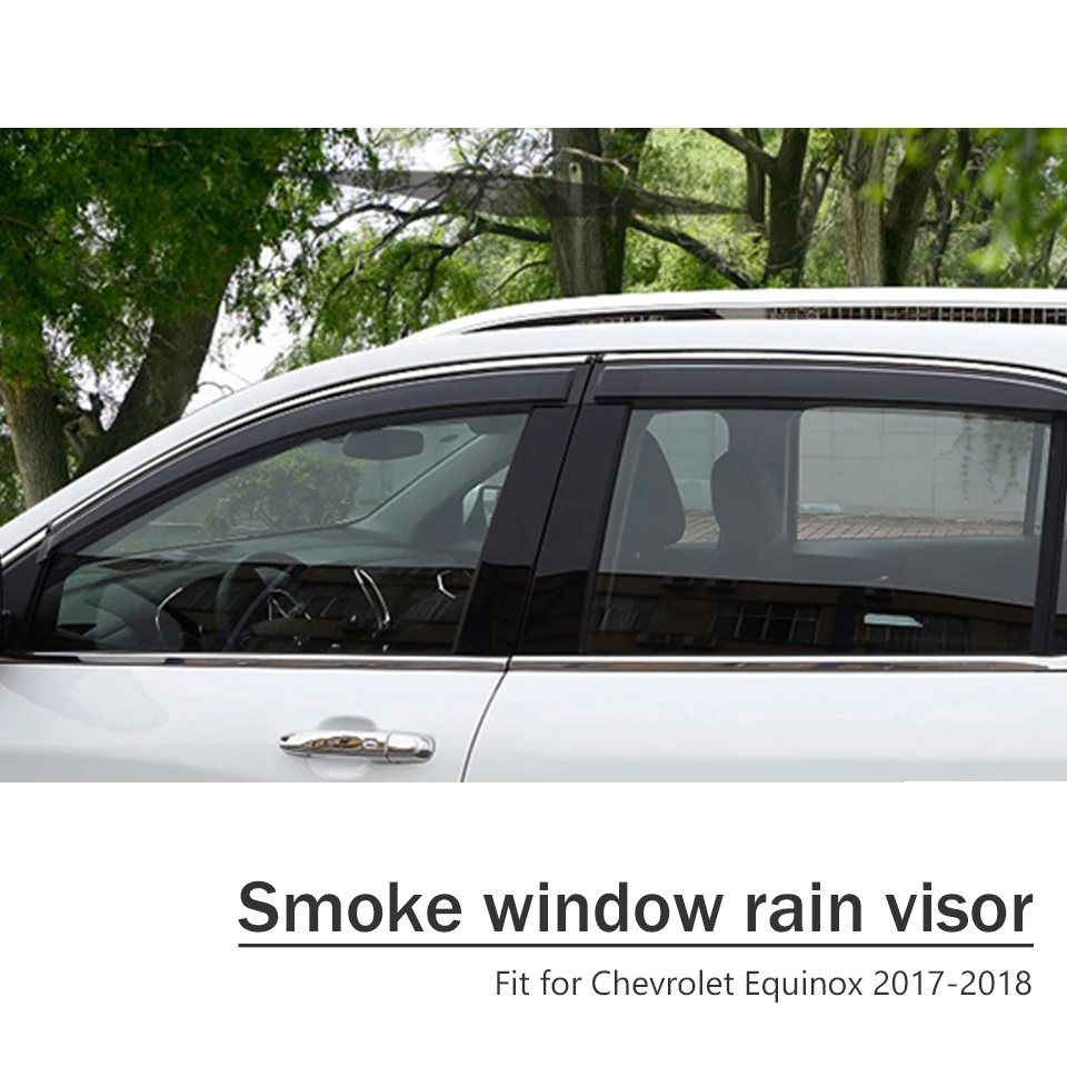 MCrea 4 шт. ABS автомобильный дымовой оконный солнцезащитный козырек-отражатель защита для Chevrolet Equinox аксессуары