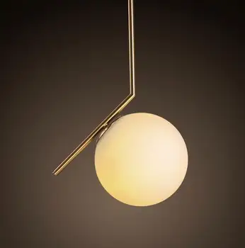 

Modern Led Glass Ball Gold Pendant Light Living Room Bedroom Decoration Hanging Light Lamp Luminaire Suspendu hanging lamp