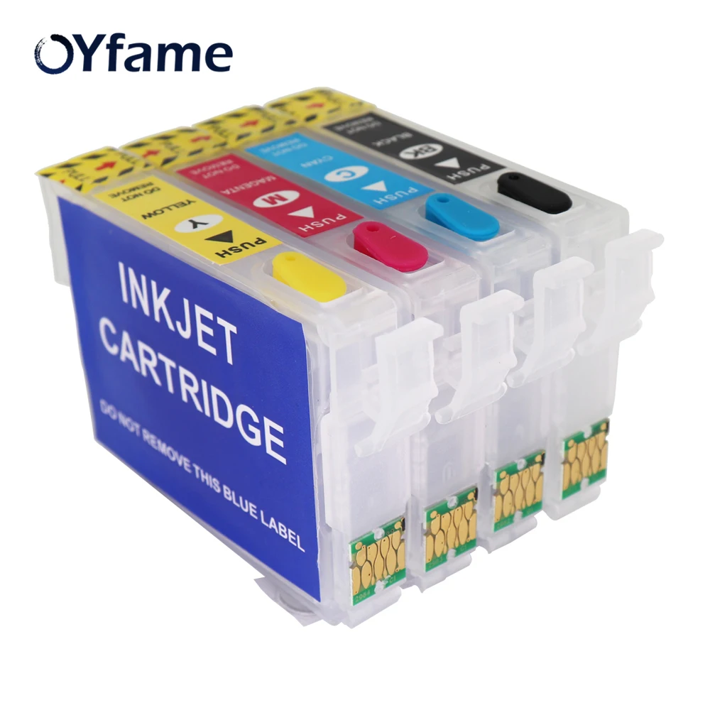 OYfame T2001T200 Refillable патрон чернил для принтера Epson XP-100 XP-200 XP-300 XP-400 XP-310 XP-410 WF-2510 WF-2520 WF-2530 принтер