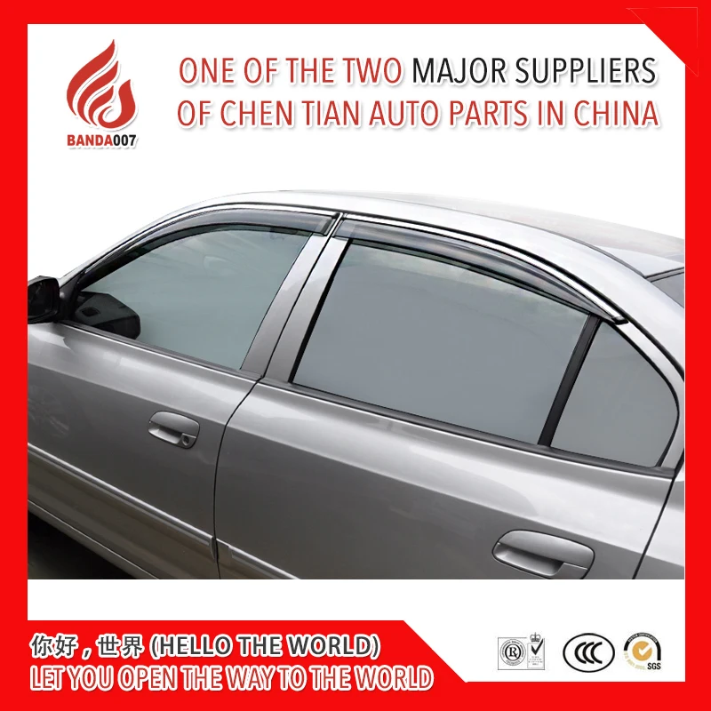 

4 Piece Injection molding trim vent shade rain sun wind deflector window visor for elantra 2004-2012
