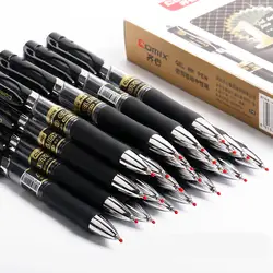 Четыре-Цвет гелевая ручка 12 шт. 0,5 мм офиса канцелярские гелевые ручки для студентов, пишущих высокое качество автоматической гель ручка