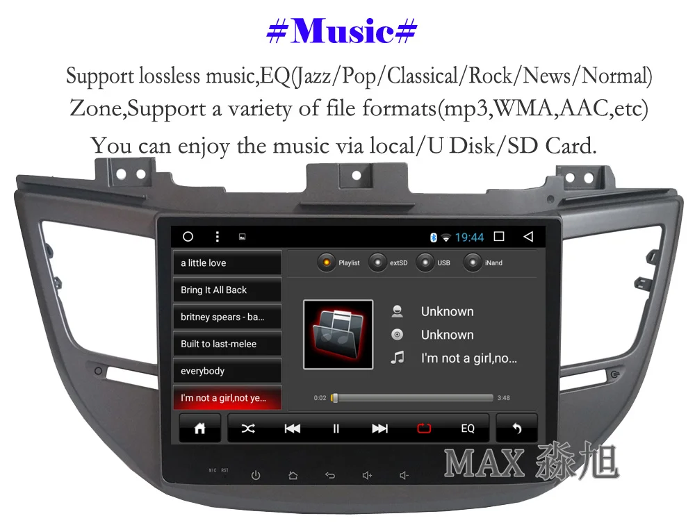 Excellent MAX Android 8.1.0 Car DVD Player For Hyundai Tucson 2015 2016 2017 GPS Navigation System Radio WiFi Steering wheel control 5