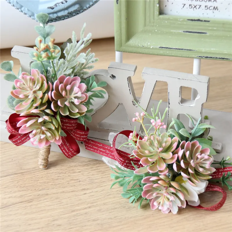 artificial succulent plants wrist flowers (14)