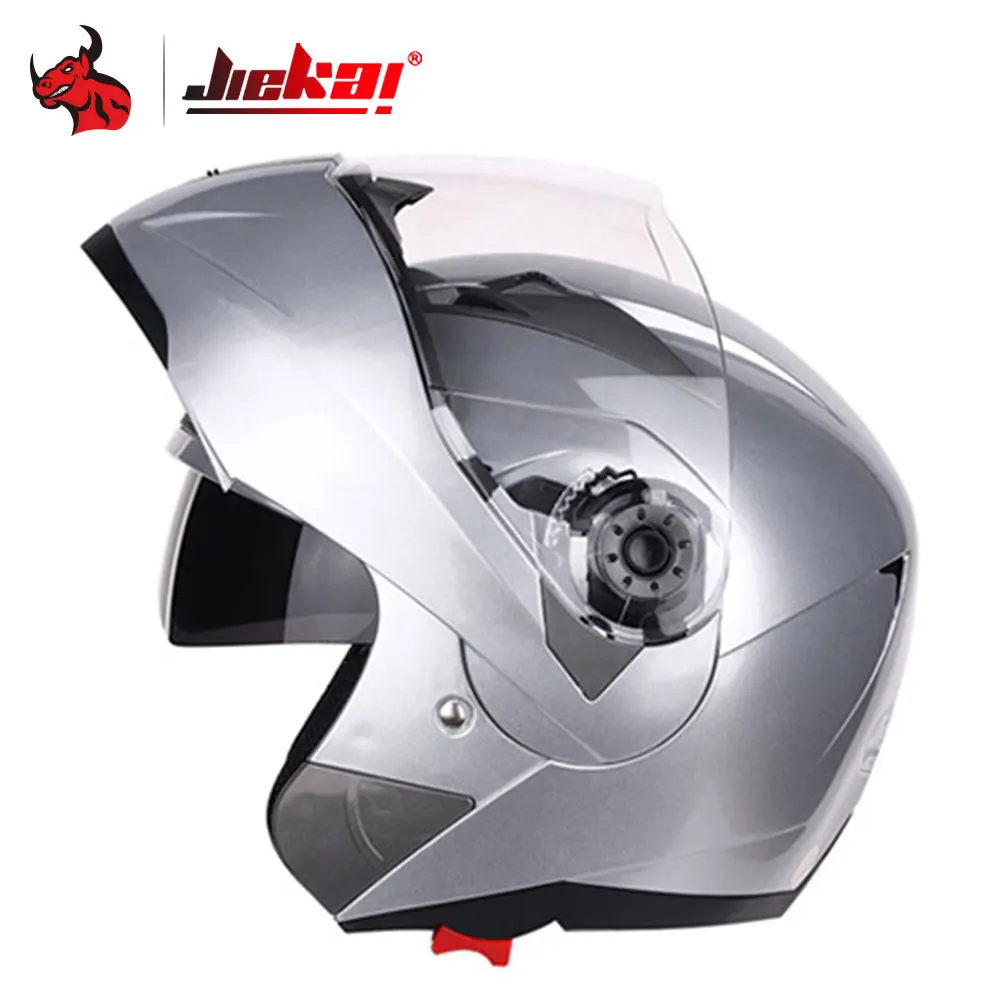 

JIEKAI Motorcycle Helme Men Motocross Full Face Helmet Double Lens Flip Up Visor Racing Modular Motorbike Riding Moto Casco