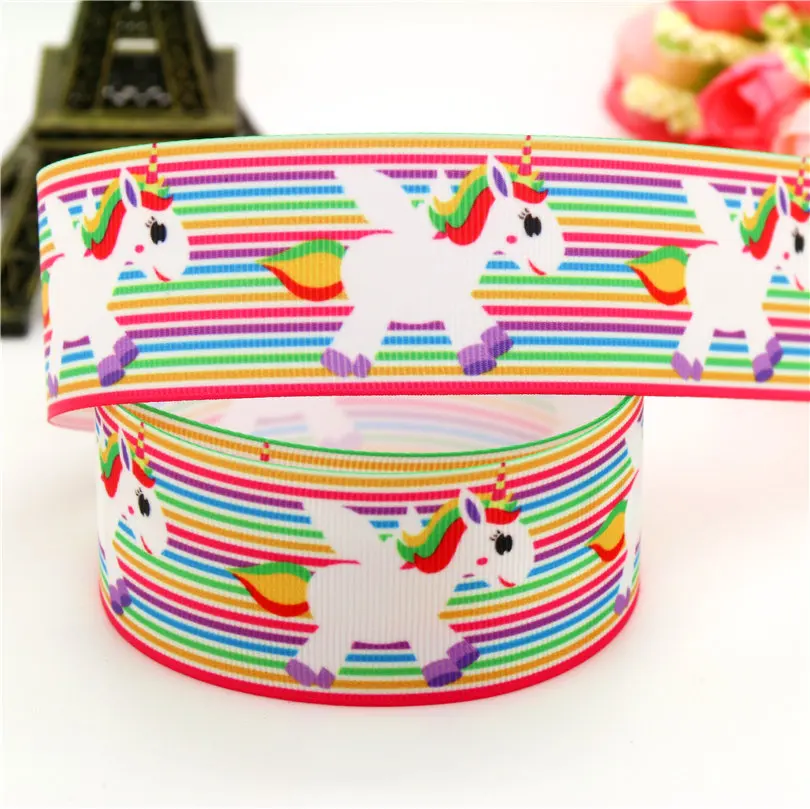 DHK 1,5 '' морских животных единорог с полосками grosgrain головные уборы с бабочкой бант для волос diy вечерние украшения OEM 38 мм B1522