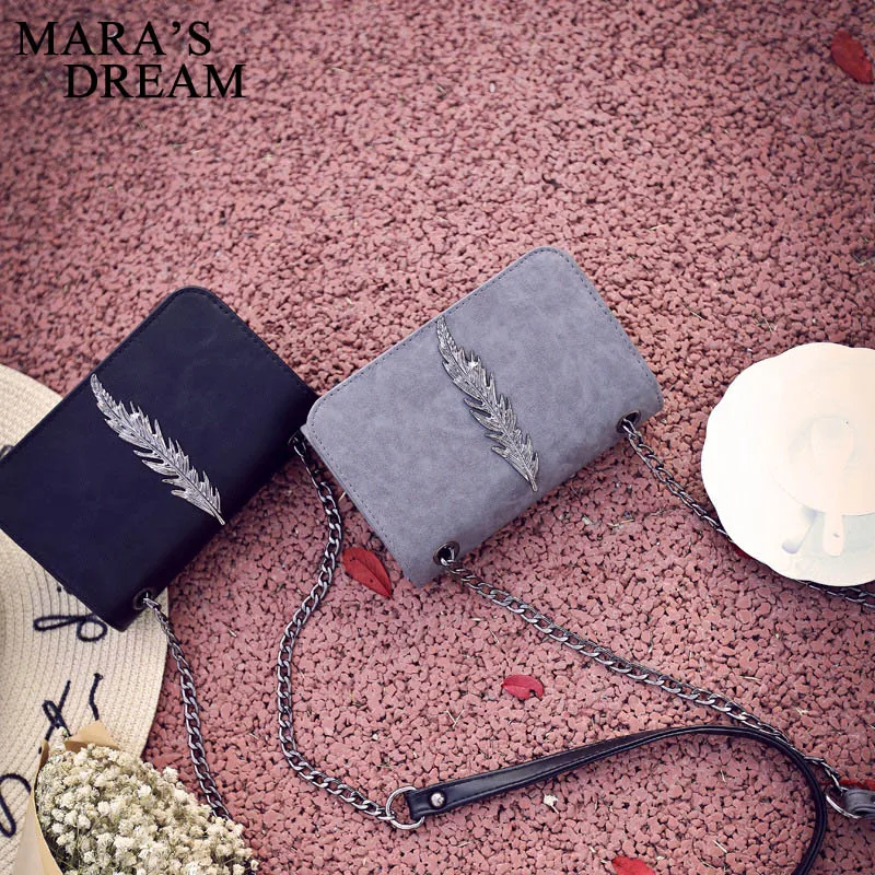 Mara's Dream2019 новая весенняя сумка на одно плечо в Корейском стиле простой трендовый пакет с цепочкой