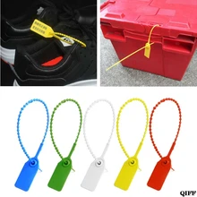 100 шт одноразовые пластиковые Pull-Tite защитные пломбы пронумерованные самозамки Jun21