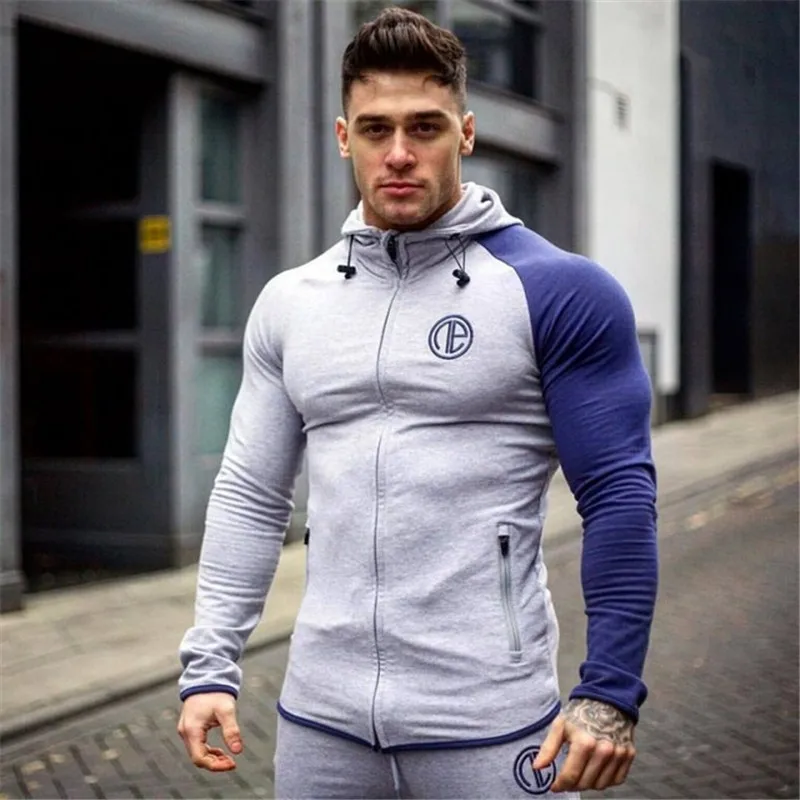 Muscle Fitness Men's Gyms Hooded Sweatshirt 2018 New Brand Autumn
