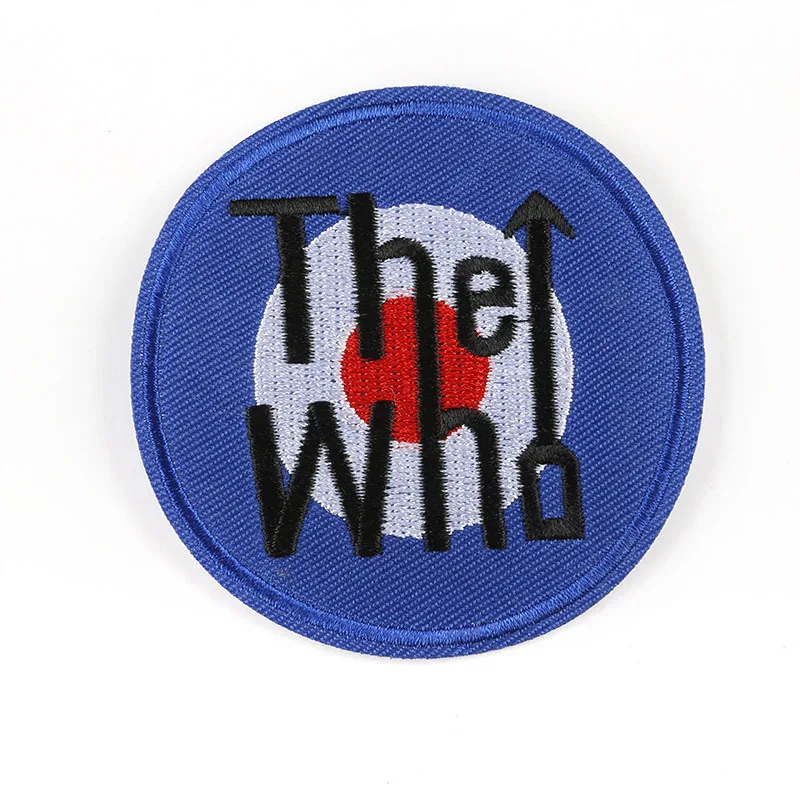 

Round Letters Embroidery Patches for T-shirt Iron on Stripes Appliques Clothes Stickers Clothing Badges @G-298