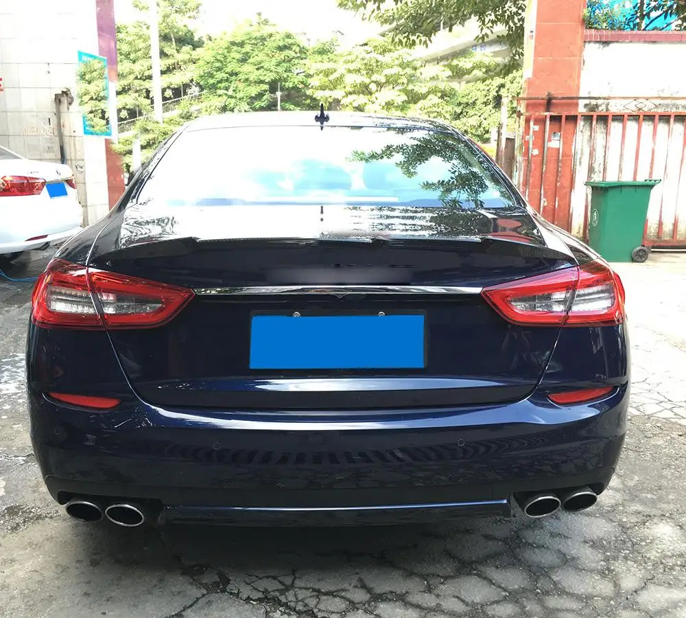 Углеродное волокно Задняя накладка на багажник загрузки утка крыло для Maserati Quattroporte седан 2013