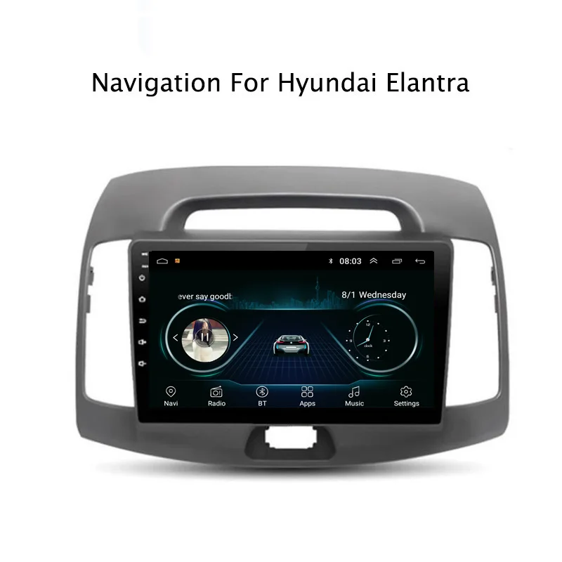 9 &quot2.5D IPS Android 8 1 автомобильный DVD GPS плеер для Hyundai Elantra 2008 2009 2010 Радио стерео
