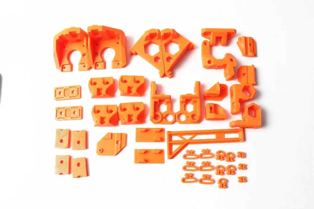 1 Набор качественных Reprap Prusa i3 MK3 Bear обновленных печатных деталей PLA оранжевого