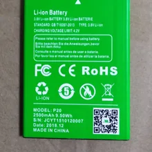 XGODY P20 аккумулятор 2500 мАч 3,8 в для XGODY P20 D27 X6 мобильный телефон 5,5 дюймов 18:9 MTK6580 четырехъядерный сотовый телефон