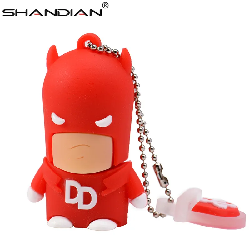 Cartoon usb 2.0 flash drive Heros batman Iron man superman 4gb 8gb 16gb 32gb 64gb Pen drive memory card stick disk pendrive gift