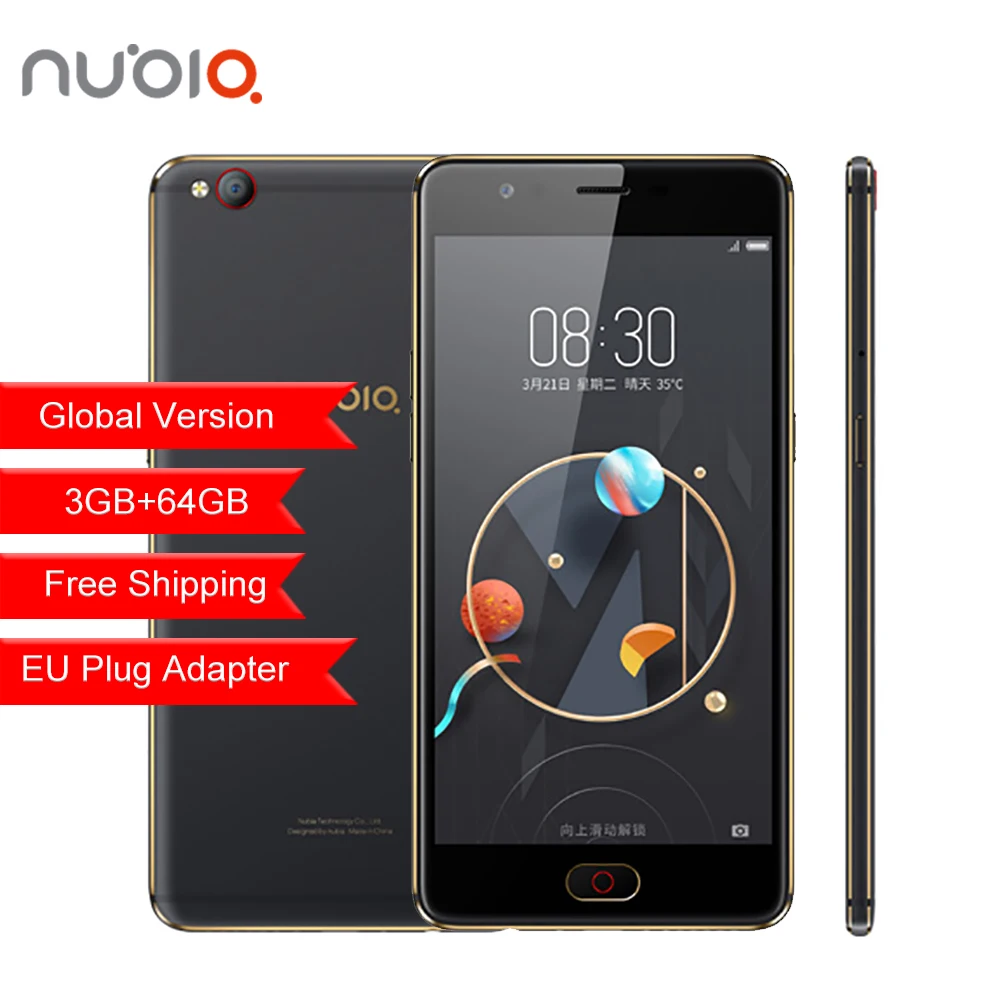 Оригинальный zte Nubia m2 Lite мобильного телефона 4G LTE глобальной прошивки MT6750 Octa Core 5