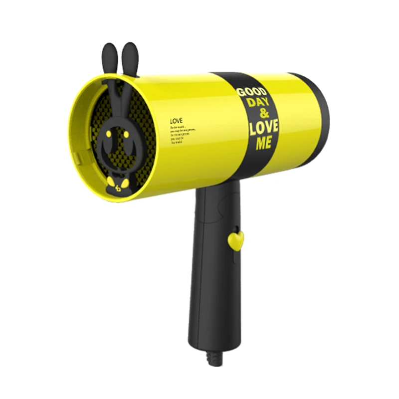 

Cute fashion hair dryer for travel foldable handle mute electric hair dryer