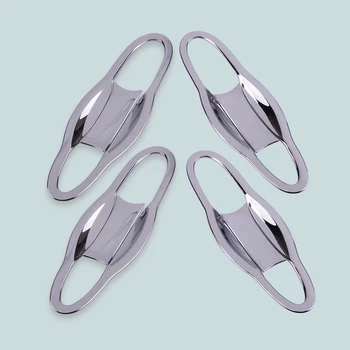 

DWCX 8pcs Silver Car Outer Door Handle Surrounds Bowl Cover Trim Frame Fit for Jeep Cherokee KL 2014 2015 2016 2017 2018 2019