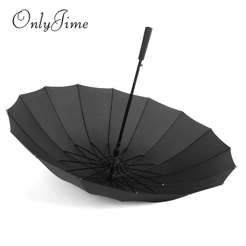 

Only Jime Long Handle Straight Sun And Rainy Umbrellas Windproof Oversized High Quality Men Umbrellas Cane Multi-color Optional