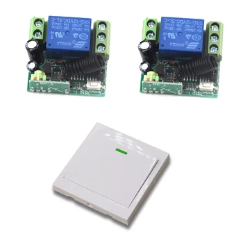 

315Mhz DC 12V RF Wireless Switch Remote Control Switch 10A 1CH Receiver Mini Relay Wall Transmitter For Light Learning Code