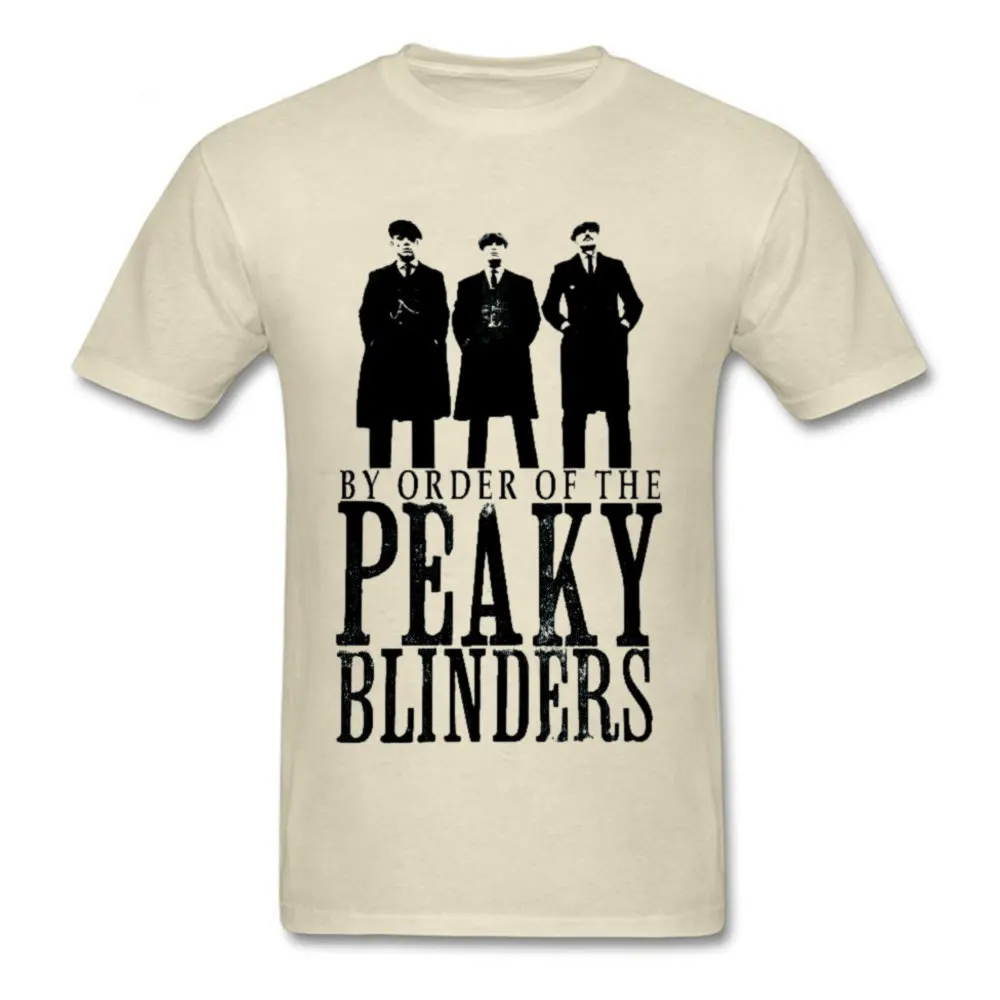 Peaky Blinders B Cotton Men's Short Sleeve Tops Shirts Normal Summer Top T-shirts Casual Tshirts New Design O-Neck Peaky Blinders B beige