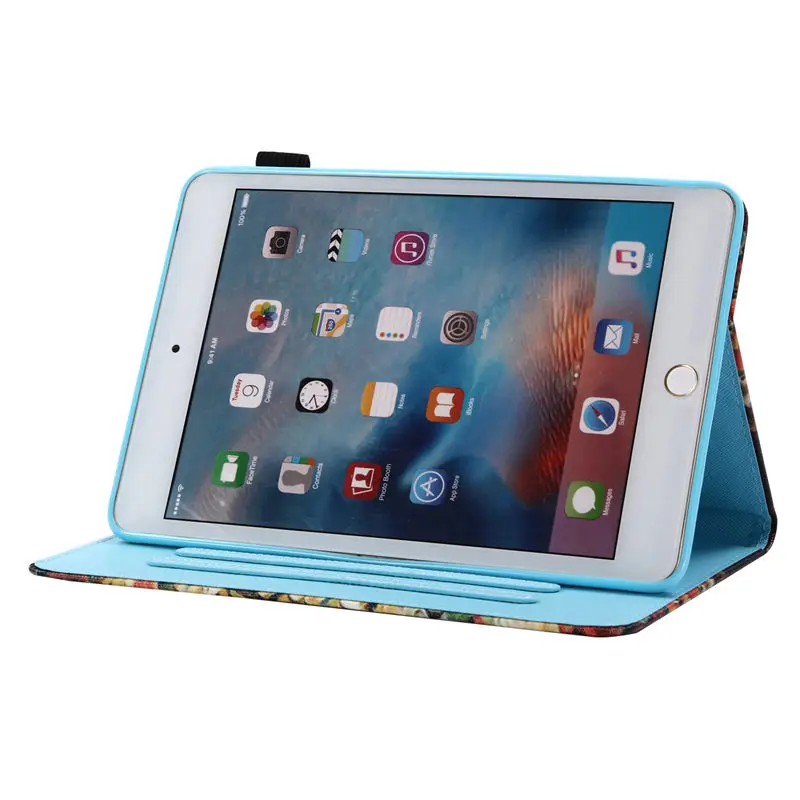 Чехол с мультяшным котом для Apple iPad Mini5 Mini 1 2 3 4 5 7,9 дюймов, умный чехол, чехол для планшета, силиконовый чехол из искусственной кожи с подставкой