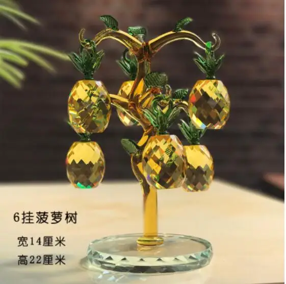 Подарок для ананас из кристаллов Lucky tree подарок коровьей кожи творческие