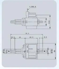 AC 220 V-240 V 16 W JYPC-2 электромагнитный соленоид водяной насос+ соединительный ограничительный модуль скорости для отпаривателя одежды метк