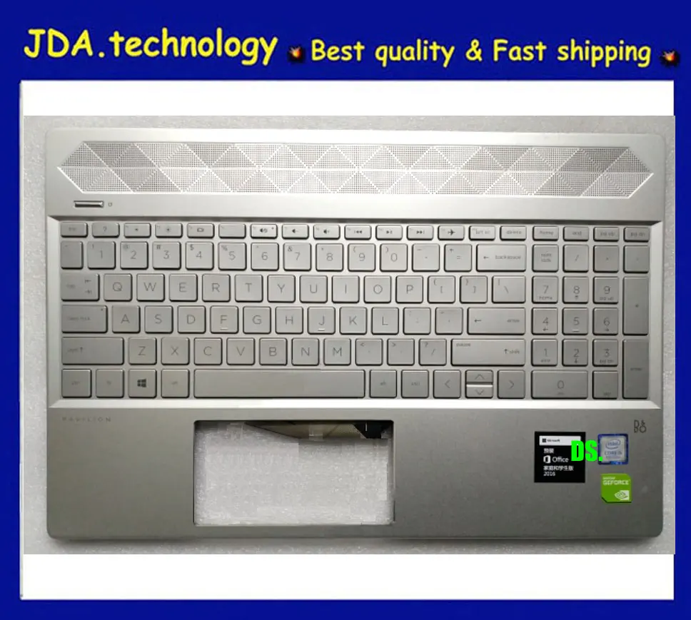 Wellendorff ноутбук верхняя крышка для hp Pavilion 15-CW0018AU 15-CW 15-CW0017AU США клавиатура верхняя крышка Упор для рук topcase