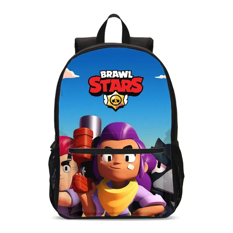 

Backpacks For Boys Girls Anime Cartoon Brawl Stars 3D Printing School Bag Teenager Travel Laptop Backbag Bookbag Mochila Escolar