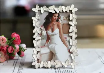 

Europe Metal Picture Frame Alloy Photo Frames Home Decor Item Wedding Gifts Photo Studio Gifts wooden picture frame XC007