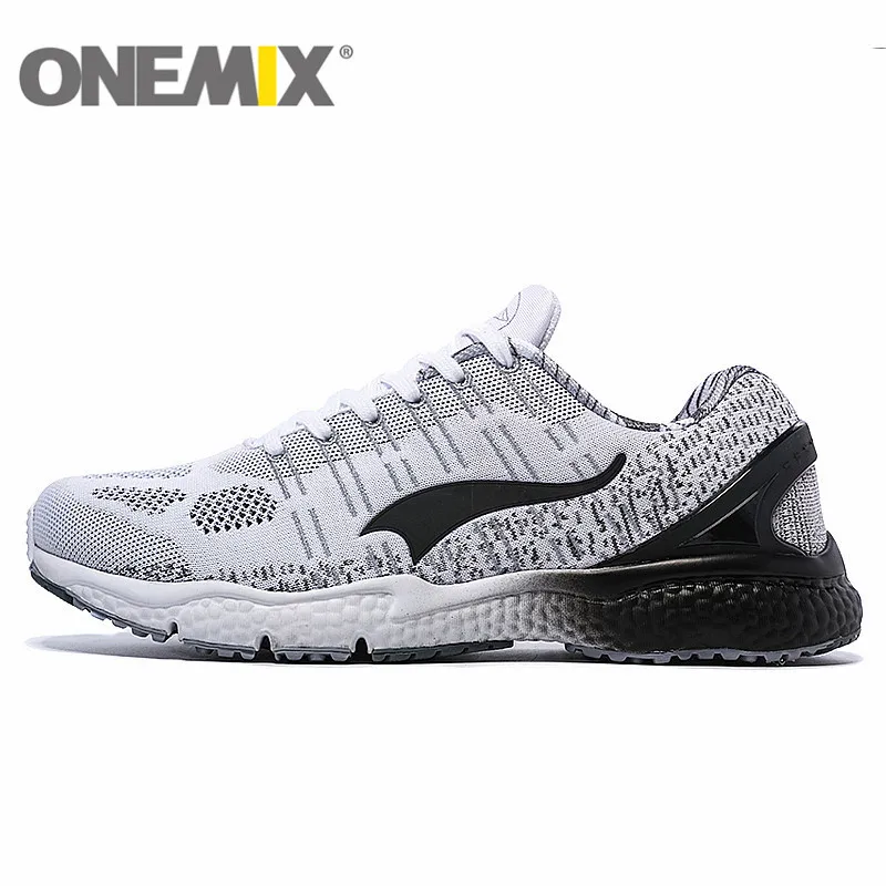 

ONEMIX Breathable Mesh Running Shoes for Men Women 2016 Knit light Lady Trainers Walking Outdoor Sport Comfortable Sneakers